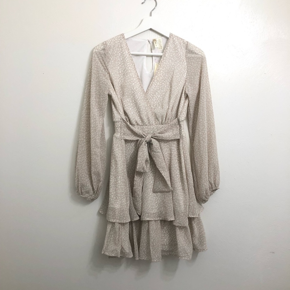 Japan Blush Leopard Tea Dress